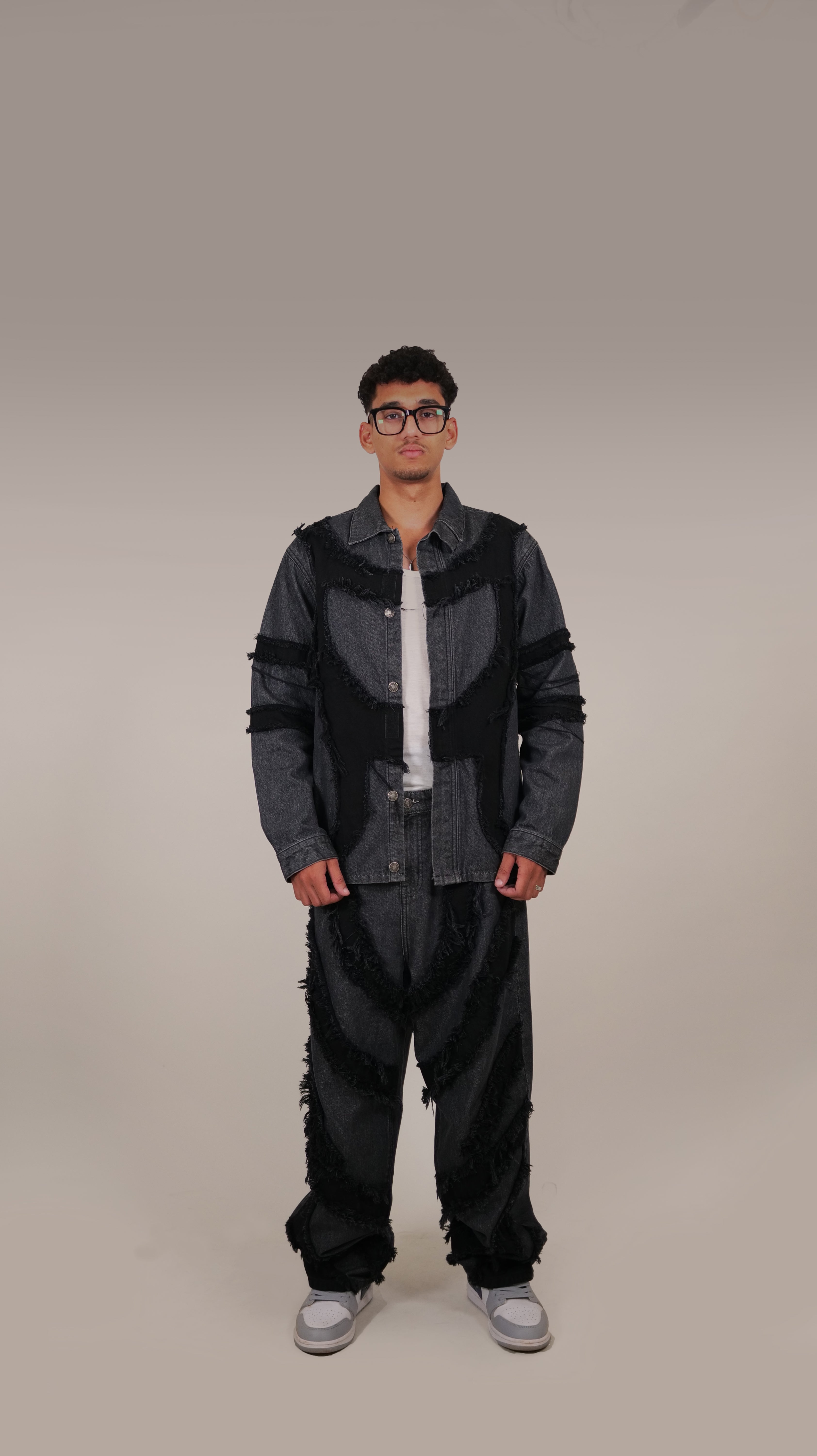 Grey-Black Patchy Jacket