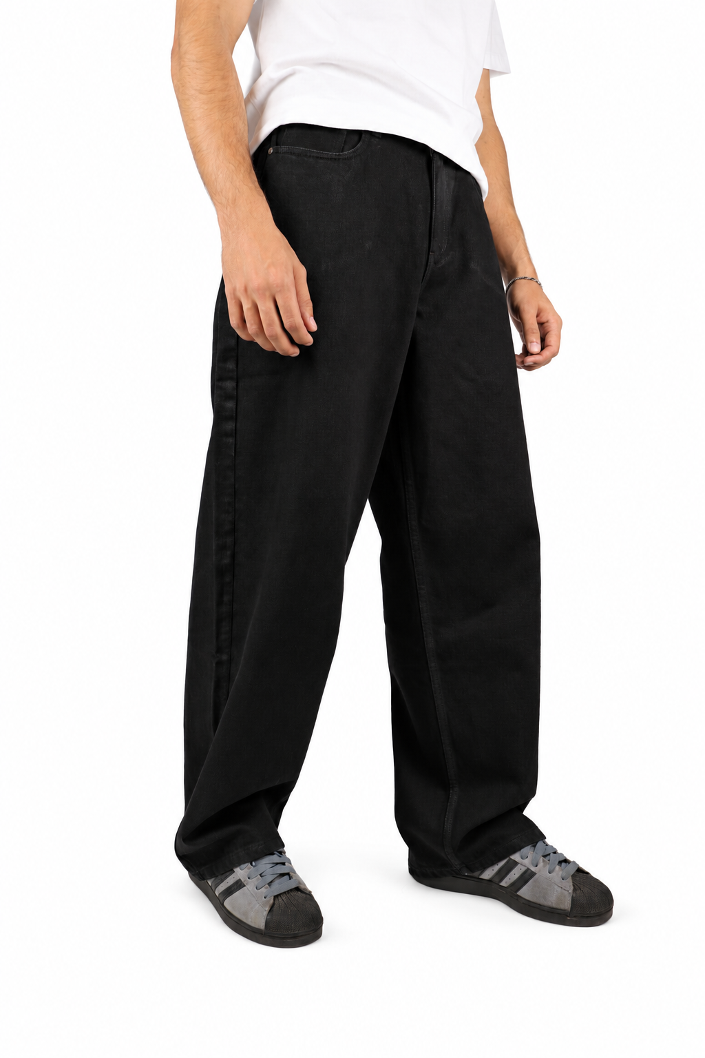Core Black Baggy Jeans