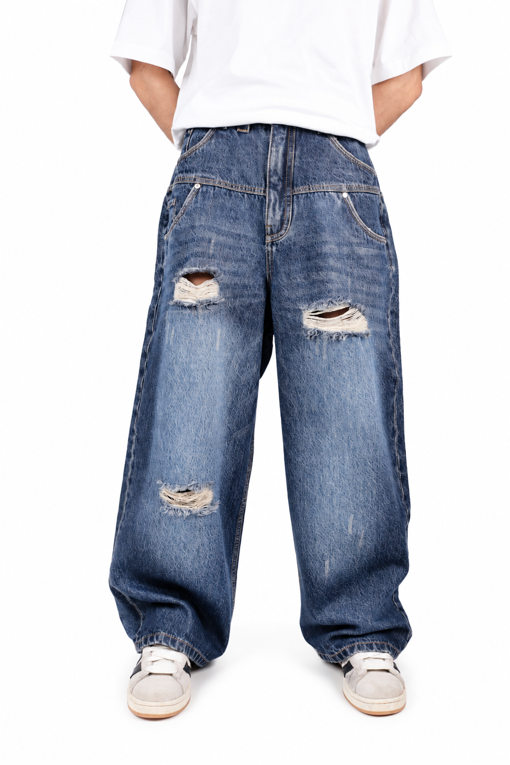 Double Pocket Distortion Jeans