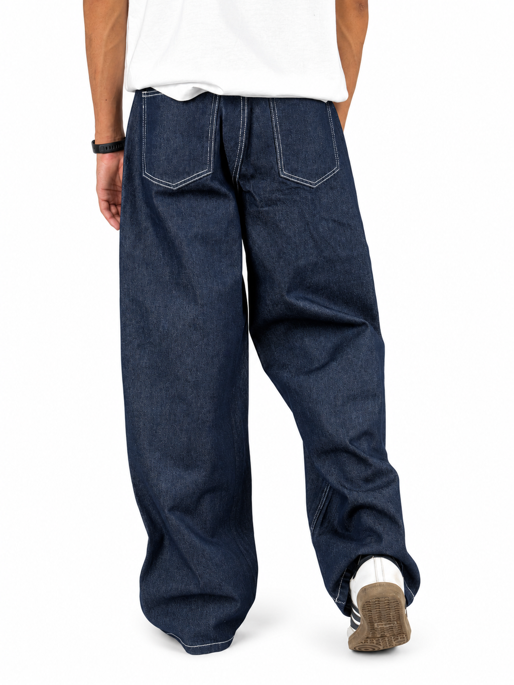 Indigo Rinse Baggy Jeans