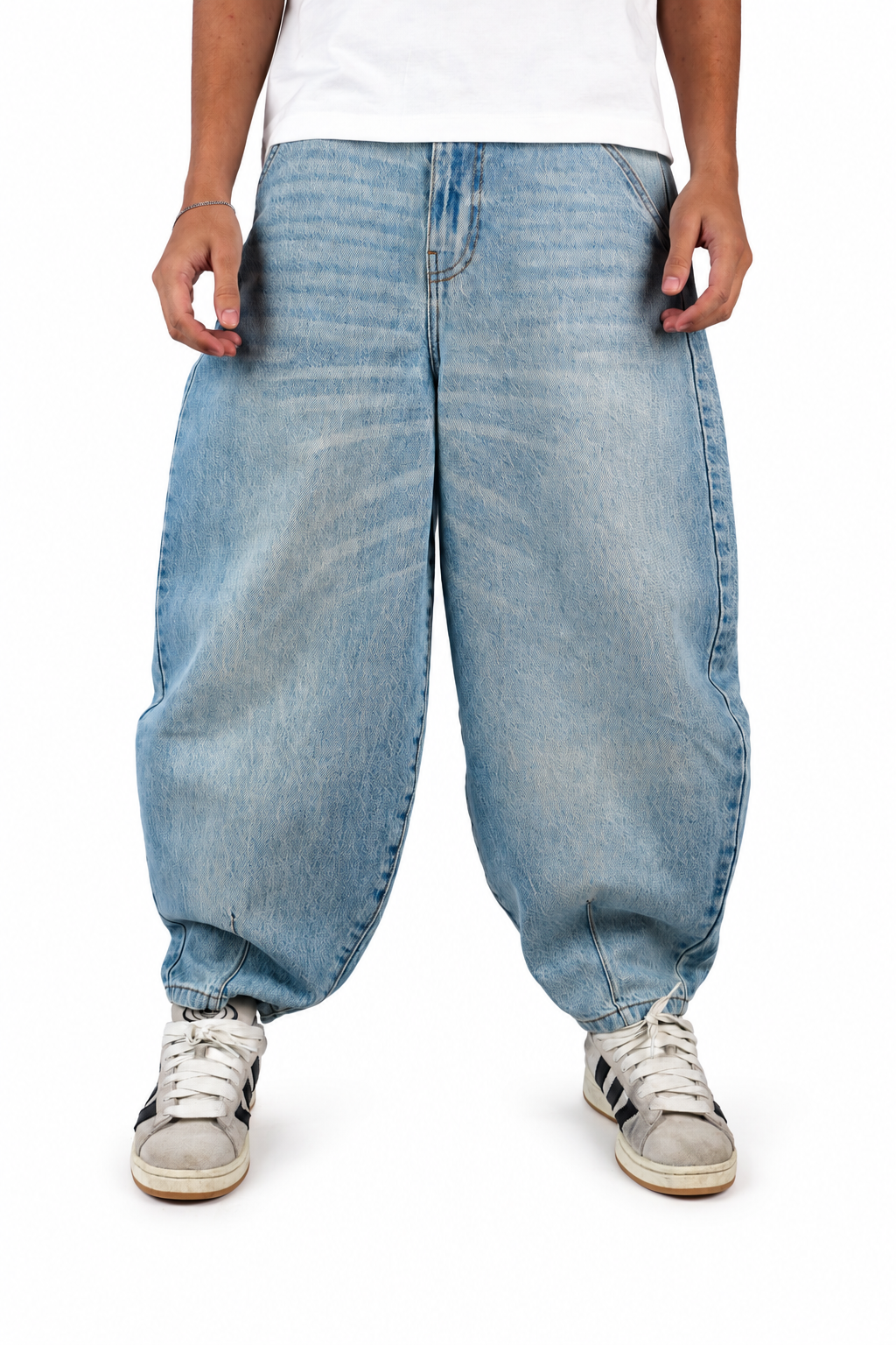 Frost Fade Balloon Jeans
