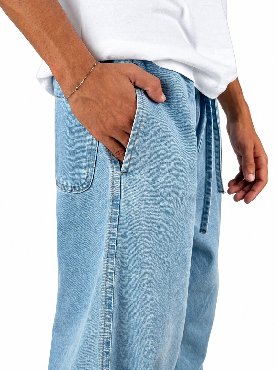 Relaxed Denim Trouser