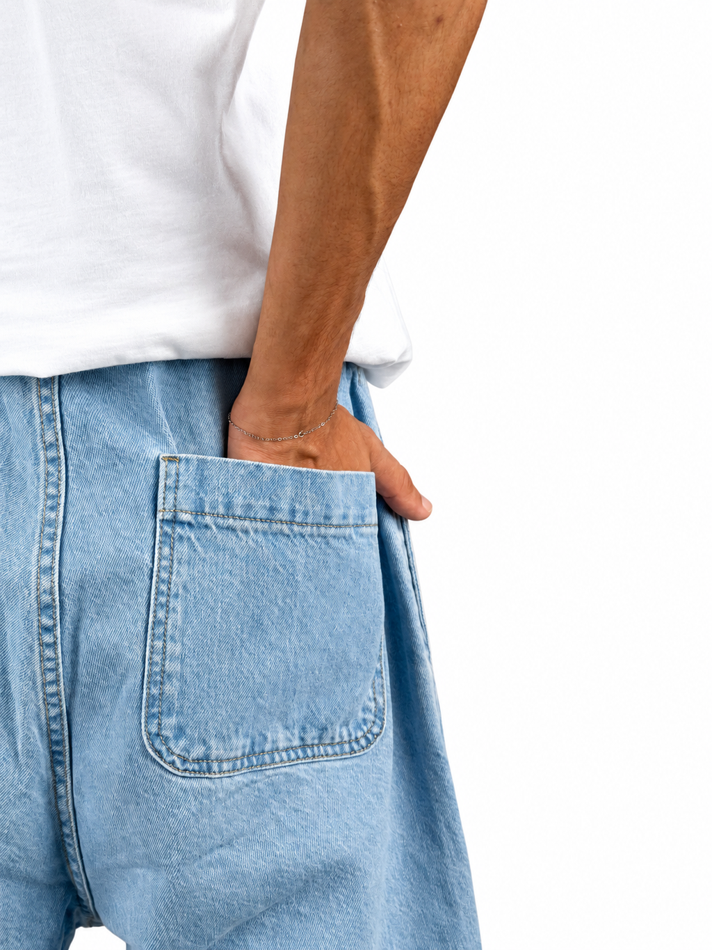 Relaxed Denim Trouser