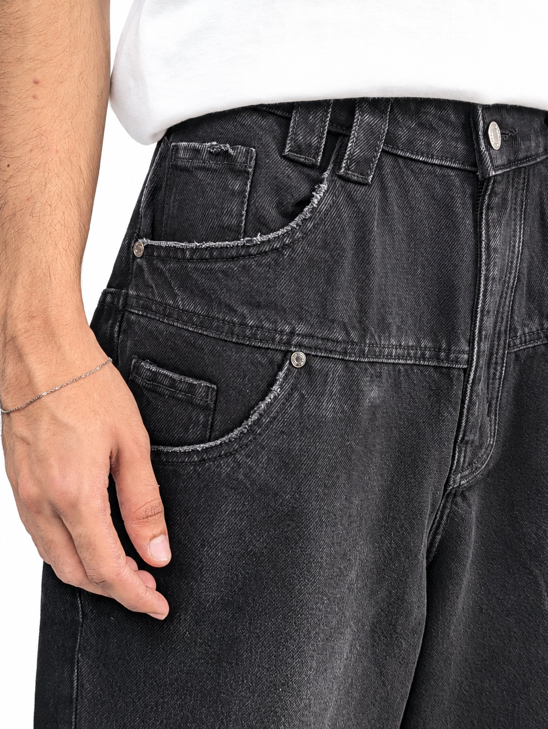 Double Pocket Distortion Jeans