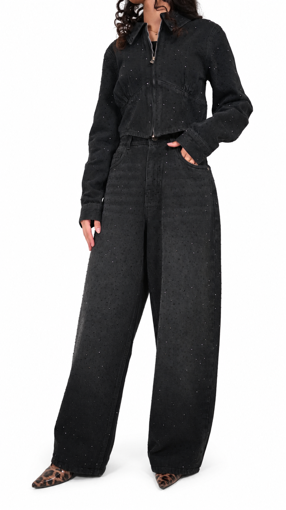 Midnight Diamond Denim Set