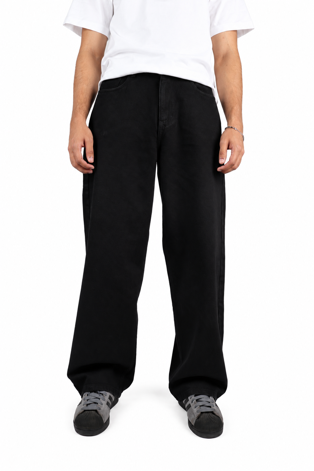 Core Black Baggy Jeans