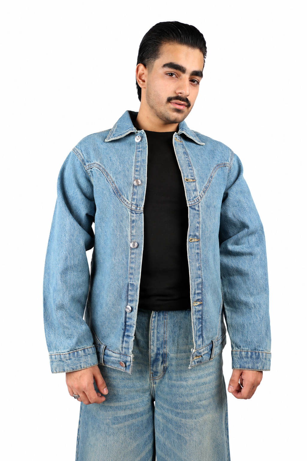 Vintage Blue Trucker Denim Jacket