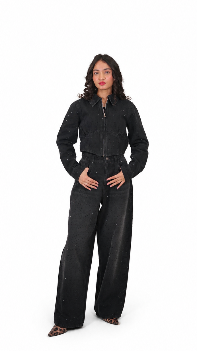 Midnight Diamond Denim Set