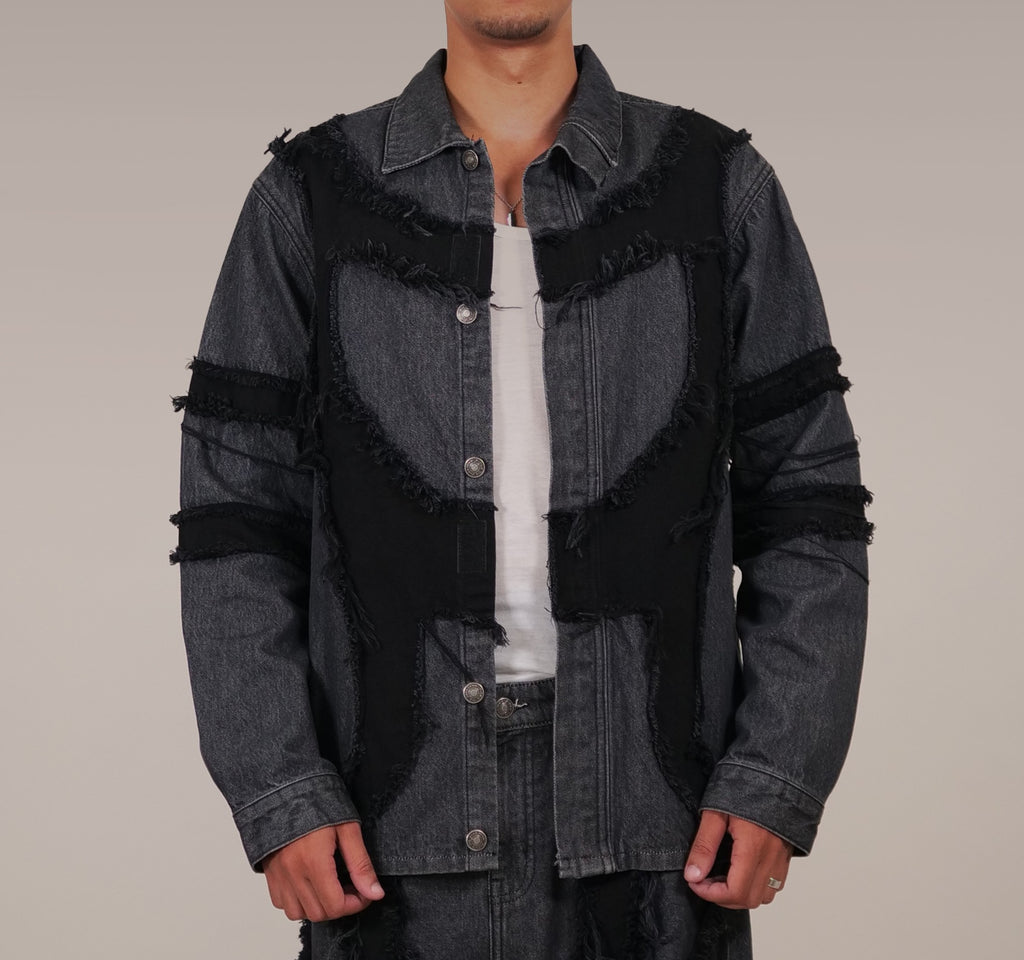 Grey-Black Patchy Jacket