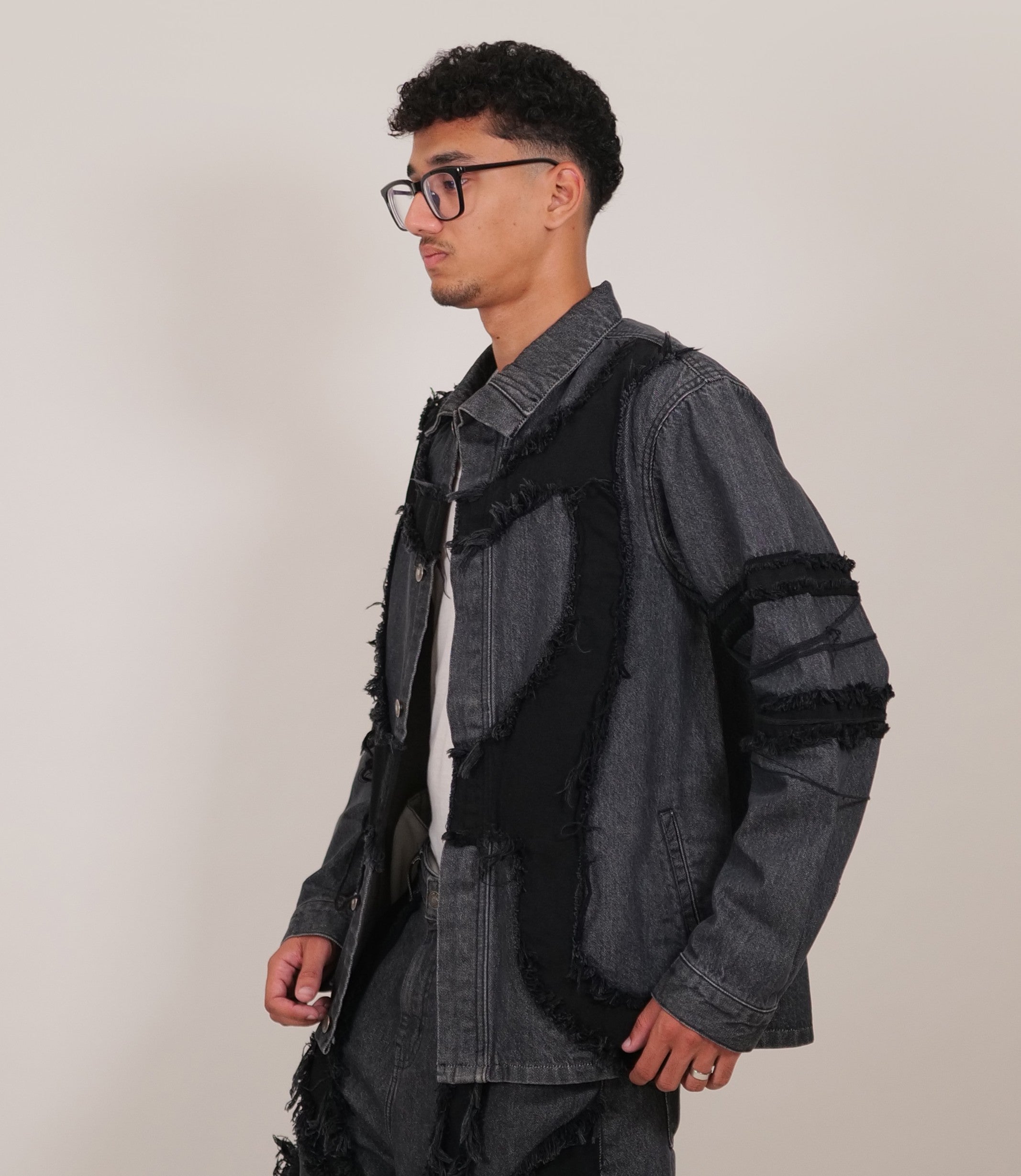 Grey-Black Patchy Jacket